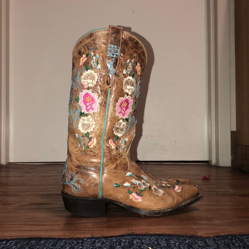 Original Design Hand Embroidered Cowboy Boots